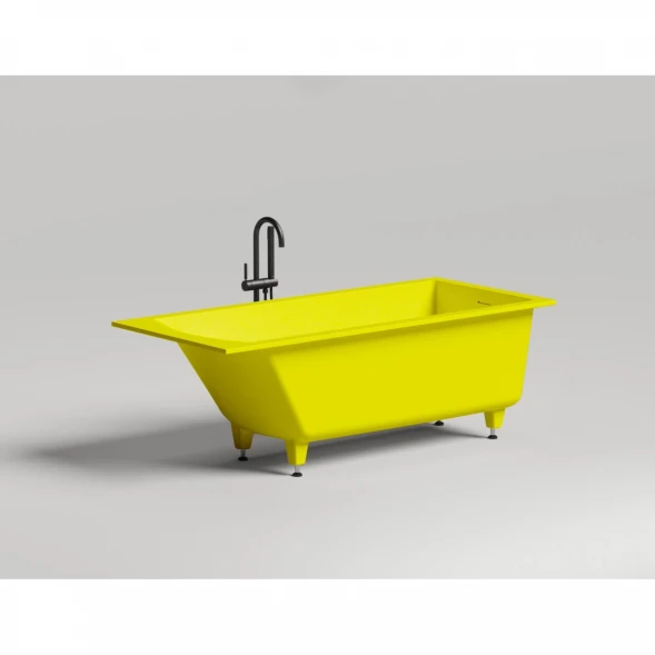 Ванна из литьевого мрамора Salini S-Stone Cascata Kit 104523MF 180x80 см, покраска по RAL матовый полностью