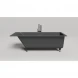 Ванна из литьевого мрамора Salini S-Stone Cascata Kit 104523MF 180x80 см, покраска по RAL матовый полностью
