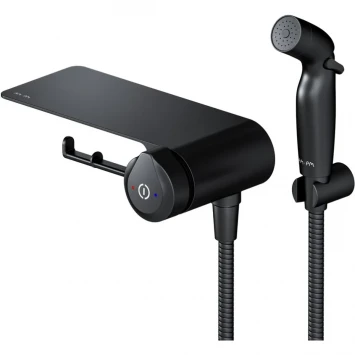 Гигиенический душ Am.Pm X-Joy TouchReel F0H85A822 со смесителем, черный матовый