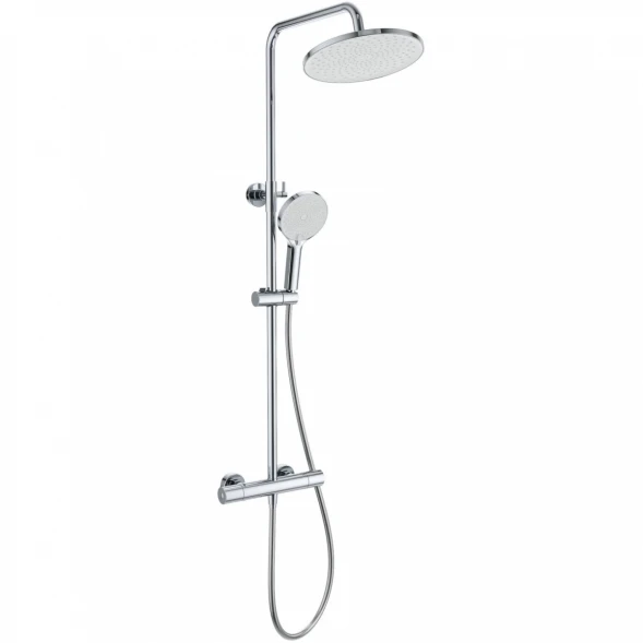 Душевая система Wonzon &amp; Woghand Inn 1 WW-B3013-T1-CR 255 мм, с термостатом, хром