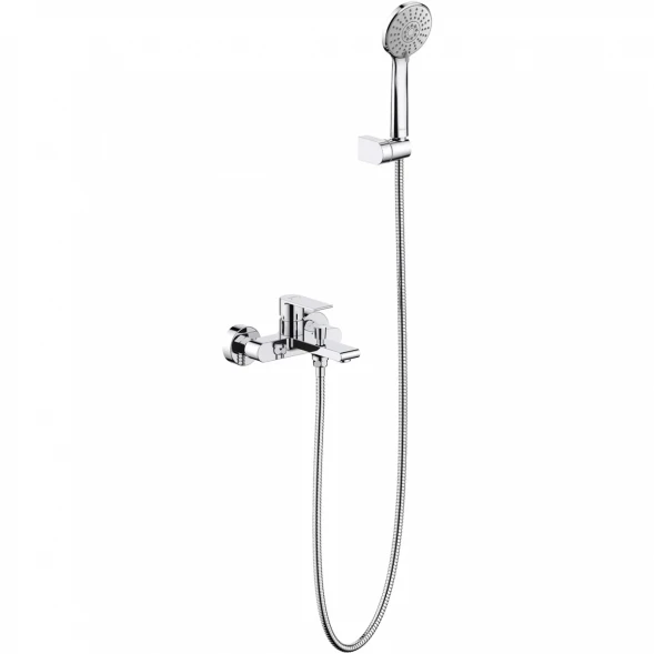 Смеситель для ванны Aquatek Лира AQ1449CR с душевым гарнитуром, хром
