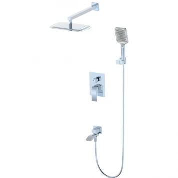 Душевой комплект Wonzon &amp; Woghand Fit WW-88939009A-CR 300x200 мм, со смесителем, хром