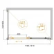 Душевой уголок 121x91 см Cezares GIUBILEO-AH-1-120/90-SCORREVOLE-CP-G прозрачное c матовым узором