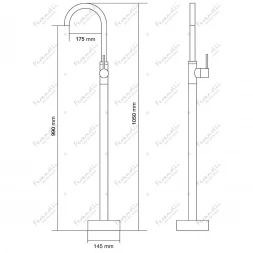Смеситель напольный для раковины Feramolli Ele BL601