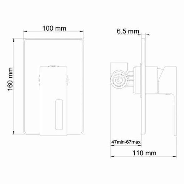 Гигиенический душ WasserKRAFT A01556 со смесителем, хром