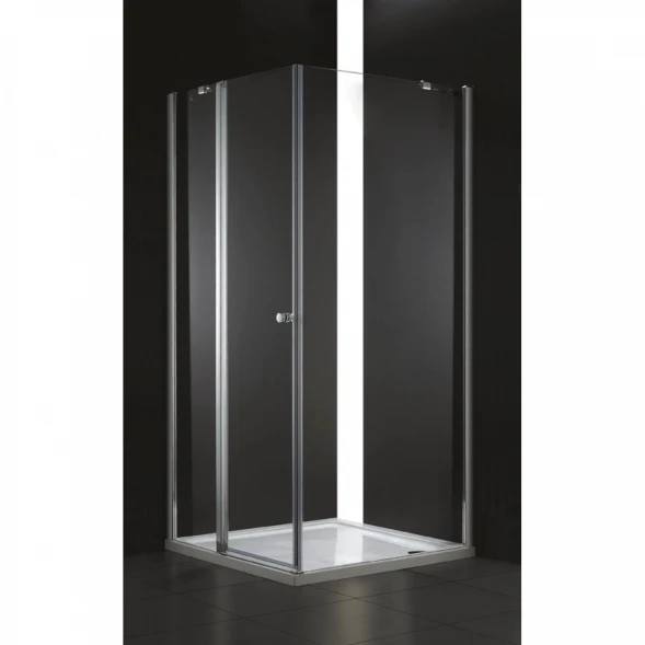 Душевой уголок Cezares Elena 90x90 см текстурное стекло ELENA-W-A-12-90-P-Cr-L