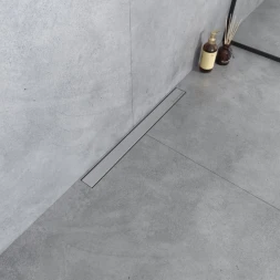Душевой трап (лоток) Boheme Premium Linear 982-60-CR 60 см, с решеткой, 2 в 1 под плитку, хром