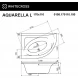 Акриловая ванна Whitecross Aquarella 0108.170110.100.ULTRA.BR 170x110 см L, с гидромассажем, угловая, белый