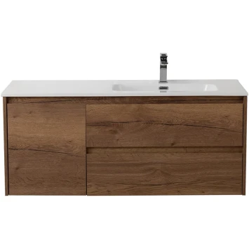 Тумба под раковину BelBagno Kraft KRAFT-1200-2C-1A-SO-RT-R 120 см R, подвесная, Rovere Tabacco