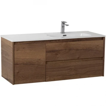 Тумба под раковину BelBagno Kraft KRAFT-1200-2C-1A-SO-RT-R 120 см R, подвесная, Rovere Tabacco