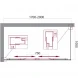 Душевой уголок 170-200x100 см BelBagno UNIQUE-AH-21-170/200-100-M-Cr матовое
