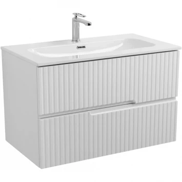 Тумба под раковину Cezares Duet DUET-N-800-2C-SO-BO 80 см, подвесная, Bianco Opaco