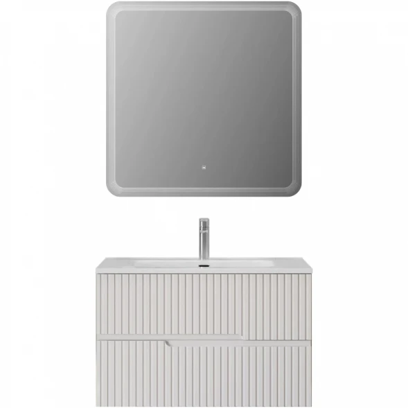 Тумба под раковину Cezares Duet DUET-N-800-2C-SO-BO 80 см, подвесная, Bianco Opaco