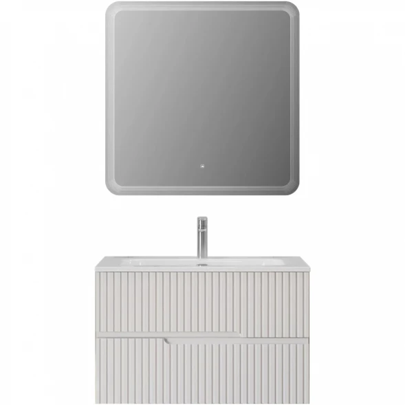 Тумба под раковину Cezares Duet DUET-N-800-2C-SO-BO 80 см, подвесная, Bianco Opaco