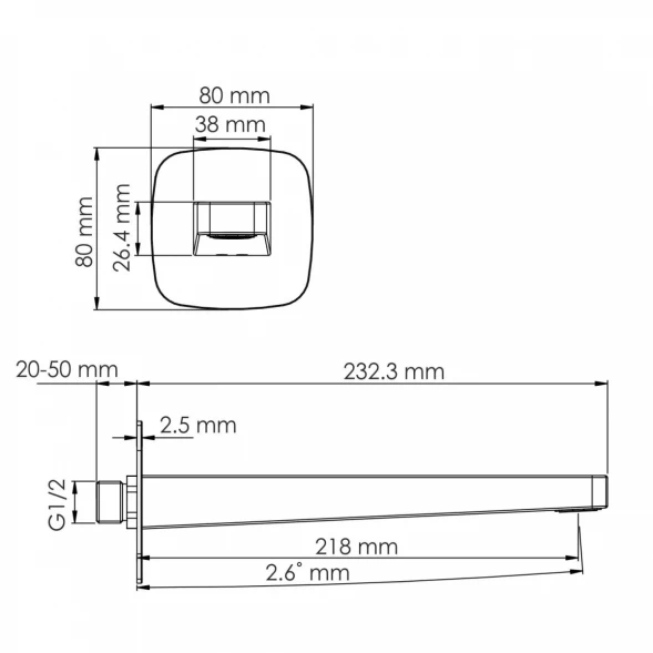 Смеситель для ванны WasserKRAFT Nuthe A9151.264.315.327.242.217
