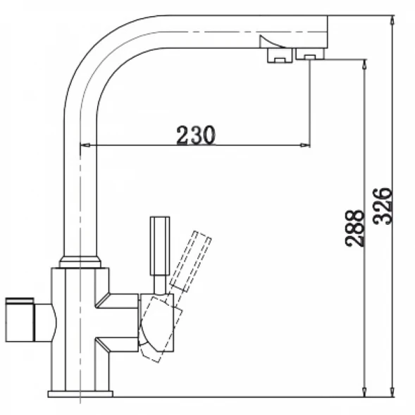 Смеситель для кухни с фильтром Kaiser Decor 40144-5 + H851P00