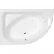 Акриловая ванна Whitecross Aquarella 0108.170110.100.ULTRA.CR 170x110 см L, с гидромассажем, угловая, белый