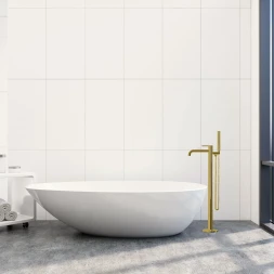 Смеситель напольный для ванны Vincea Desire VTF-1DBG Золото матовый