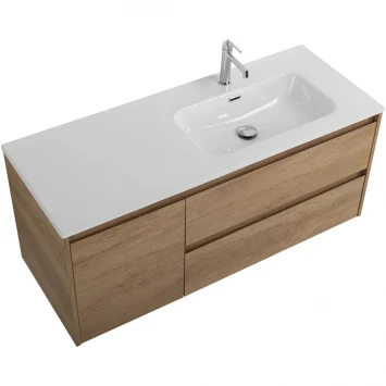 Тумба под раковину BelBagno Kraft KRAFT-1200-2C-1A-SO-RNN-R 120 см R, подвесная, Rovere Nebrasca Nature