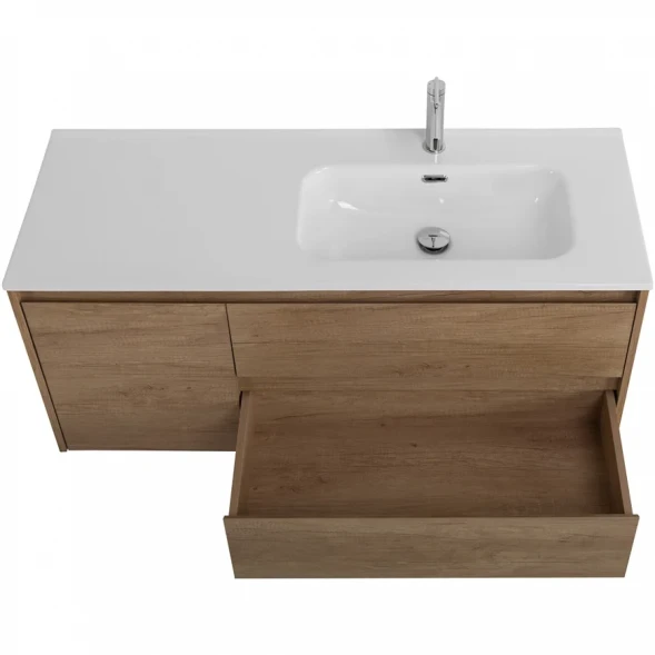 Тумба под раковину BelBagno Kraft KRAFT-1200-2C-1A-SO-RNN-R 120 см R, подвесная, Rovere Nebrasca Nature