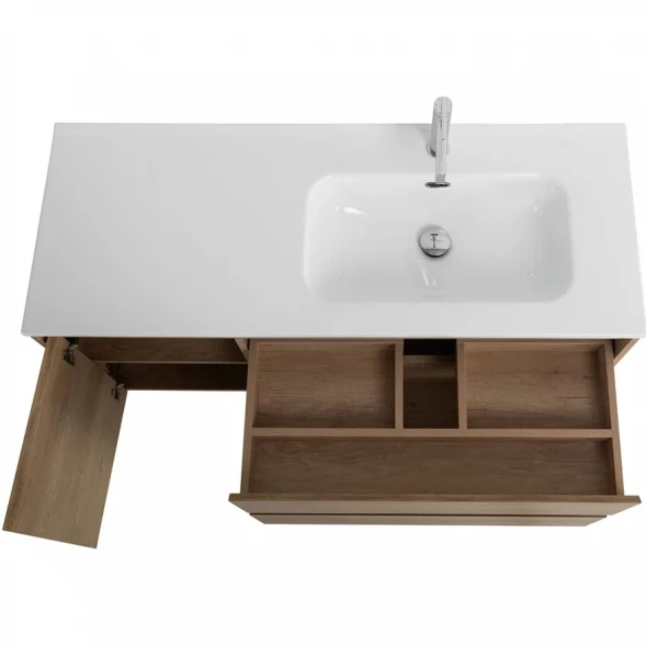 Тумба под раковину BelBagno Kraft KRAFT-1200-2C-1A-SO-RNN-R 120 см R, подвесная, Rovere Nebrasca Nature