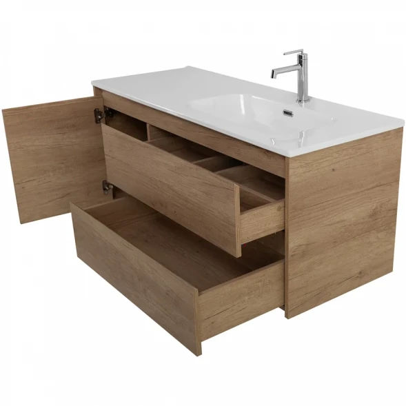 Тумба под раковину BelBagno Kraft KRAFT-1200-2C-1A-SO-RNN-R 120 см R, подвесная, Rovere Nebrasca Nature