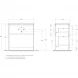 Тумба под раковину BelBagno Kraft KRAFT-800-2C-PIA-BO 80 см, напольная, Bianco Opaco