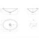 Раковина 55x40 см Salini S-Stone Marea 11 1802211M