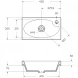 Раковина 45,5x25,5 см BelBagno Pietra Mini BB-460-PM-LVB