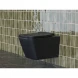 Унитаз подвесной Ceramica Nova Metric CN3007MB безободковый, с сиденьем микролифт, черный матовый
