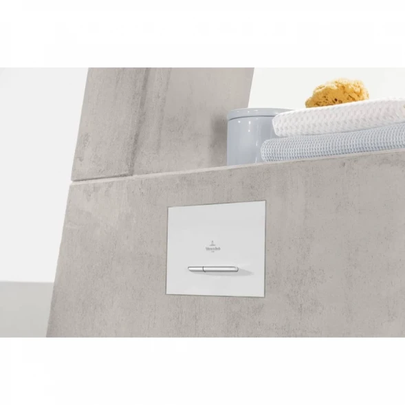 Кнопка смыва Villeroy &amp; Boch ViConnect 300E 92218068 для инсталляции, Белый глянец