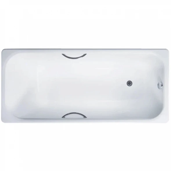 Ванна чугунная Delice Aurora DLR230604R 160x75 см, с отверстиями под ручки, белый