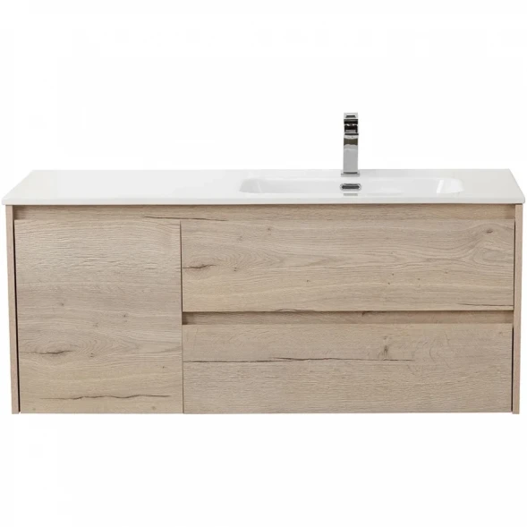 Тумба под раковину BelBagno Kraft KRAFT-1200-2C-1A-SO-RGB-R 120 см R, подвесная, Rovere Galifax Bianco