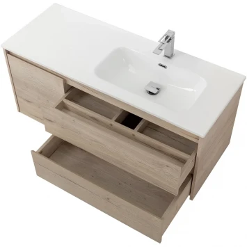 Тумба под раковину BelBagno Kraft KRAFT-1200-2C-1A-SO-RGB-R 120 см R, подвесная, Rovere Galifax Bianco