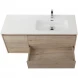 Тумба под раковину BelBagno Kraft KRAFT-1200-2C-1A-SO-RGB-R 120 см R, подвесная, Rovere Galifax Bianco