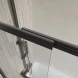 Шторка на ванну BelBagno Luce LUCE-VF-11-90/145-C-NERO 90 см, профиль черный матовый, стекло прозрачное