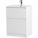 Тумба под раковину BelBagno Kraft KRAFT-600-2C-PIA-BO 60 см, напольная, Bianco Opaco
