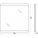 Зеркало 70x70 см BelBagno SPC-CEZ-700-700-LED-BTN