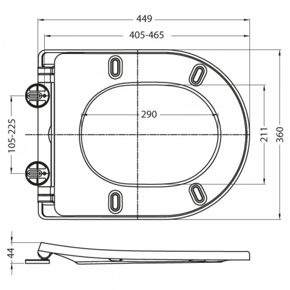 Сиденье для унитаза с микролифтом BelBagno BB2031SC