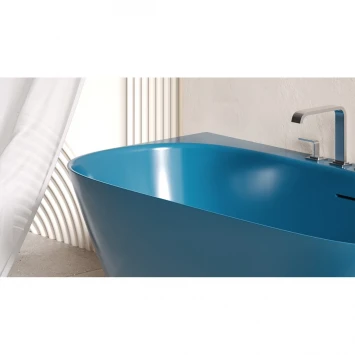 Ванна из литьевого мрамора Salini S-Stone Sofia Wall 102522MF 170x80 см, покраска по RAL матовый полностью