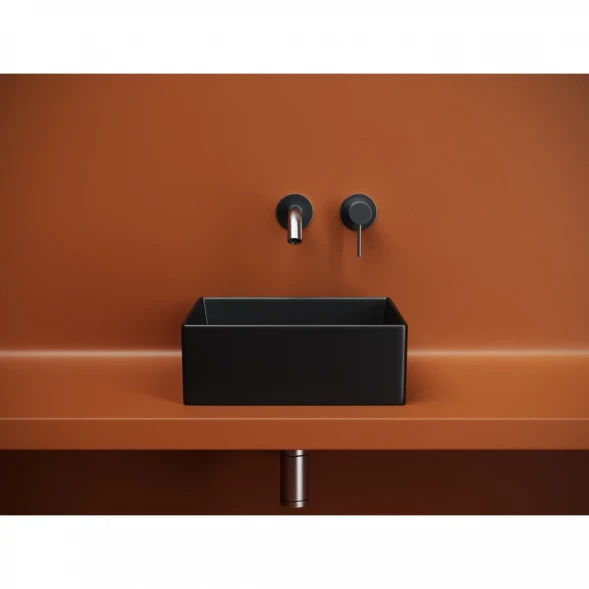 Раковина-чаша Ceramica Nova Element CN6068MB 36,1x36,1 см, накладная, черный матовый