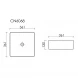 Раковина-чаша Ceramica Nova Element CN6068MB 36,1x36,1 см, накладная, черный матовый