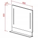 Зеркало 88x83,3 см белый глянец Astra-Form Альфа 020306