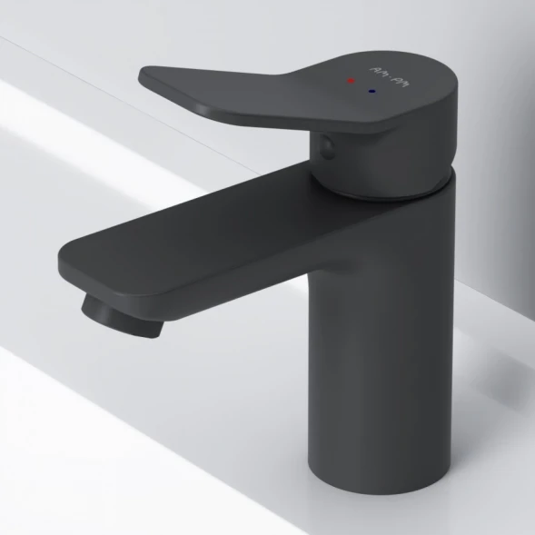 Смеситель для раковины AM.PM X-Joy F85A02122 без донного клапана, черный матовый