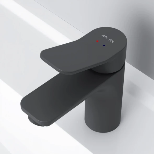 Смеситель для раковины AM.PM X-Joy F85A02122 без донного клапана, черный матовый