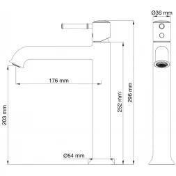 Смеситель для раковины Wonzon &amp; Woghand Tor WW-88019073-CR хром