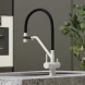 Смеситель для кухни Sancos Dora SC4003GR с подключением к фильтру, гибким изливом, белый гранит
