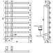 Полотенцесушитель электрический 800x500 Boheme Uno 722-MW