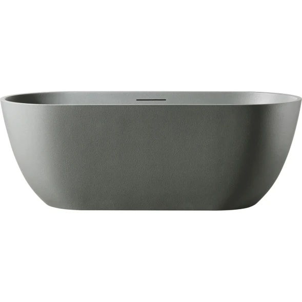 Ванна из литьевого мрамора AltroBagno Bruna AltroBagnoBruna090204CementGrey 170x75 см, отдельностоящая, серый цемент