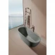 Ванна из литьевого мрамора AltroBagno Bruna AltroBagnoBruna090204CementGrey 170x75 см, отдельностоящая, серый цемент